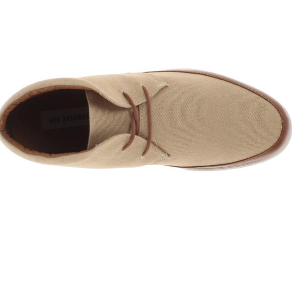 NEW Ben Sherman Tan Chukka Size 11 Sinclair Canvas - Picture 2 of 10